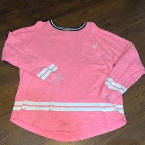 Victoria Secret PINK medium pink crewneck long sleeve shirt